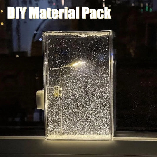 Snowfall Lamp: Handmade Snowy Streetlight Night Light DIY Material Pack (2 Sets)