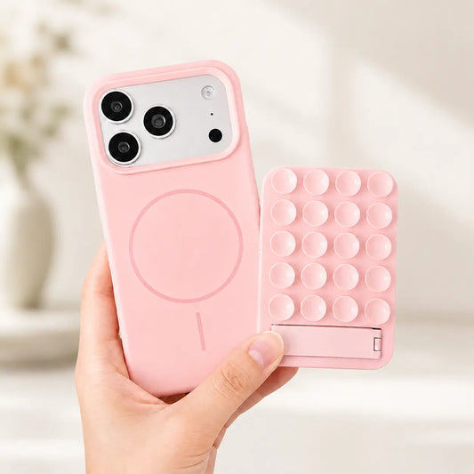 Silicone Magnetic Case for iPhone 13-17 Pro Max, Candy Color with Kickstand, Soft TPU Bumper Cover, Shockproof and Scratch-Resistant Protective Case for Women and Girls