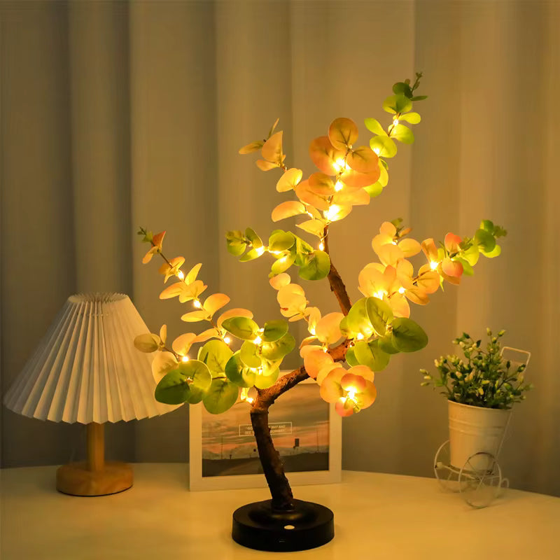 Artificial LED Bonsai Tree Light Desk Lamp Fairy Nightlight for Decor Home Light