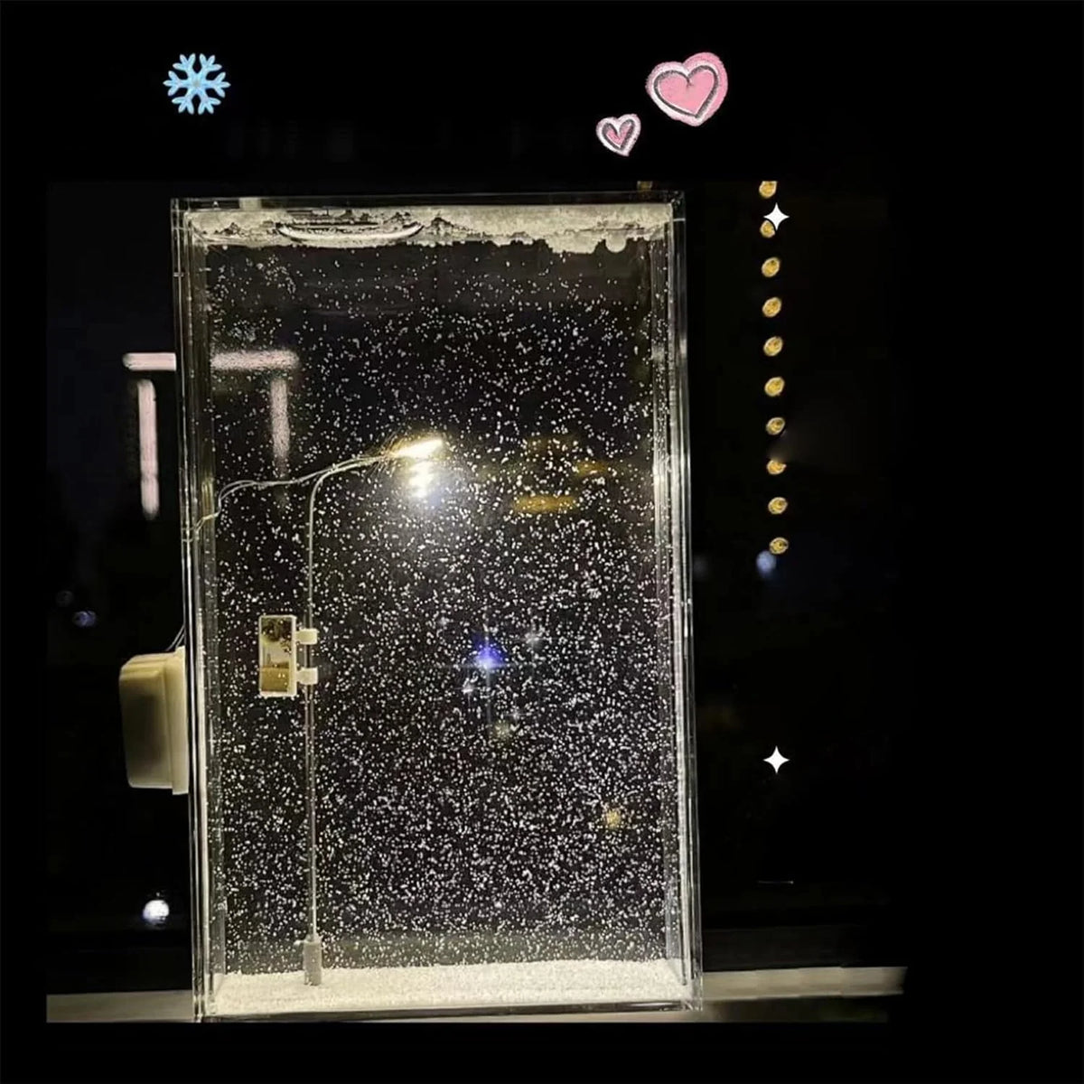 Snowfall Lamp: Handmade Snowy Streetlight Night Light DIY Material Pack (2 Sets)