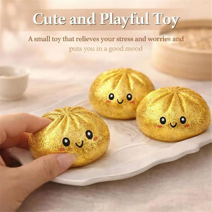 Random Glitter Dumpling Squishy Surprise Toy, Boxed Slow-Return Sensory Stress Relief, Soft Mystery Glitter Dumpling, Kneadable Pressure Release Dough Toy