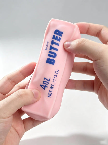 Crunchy Sound Butter Bar Squishy Toy - Soft Squeeze Fidget Toy for Stress Relief and Sensory Play, Ideal for Teens and Adults, Perfect for Parties and Leisure Activities