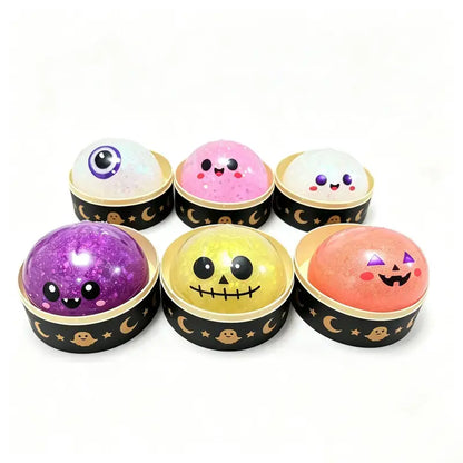 Halloween Ghost Maruko Squeeze Toy Set - Portable Stress Relief Toys for Party Favors and Holiday Gifts