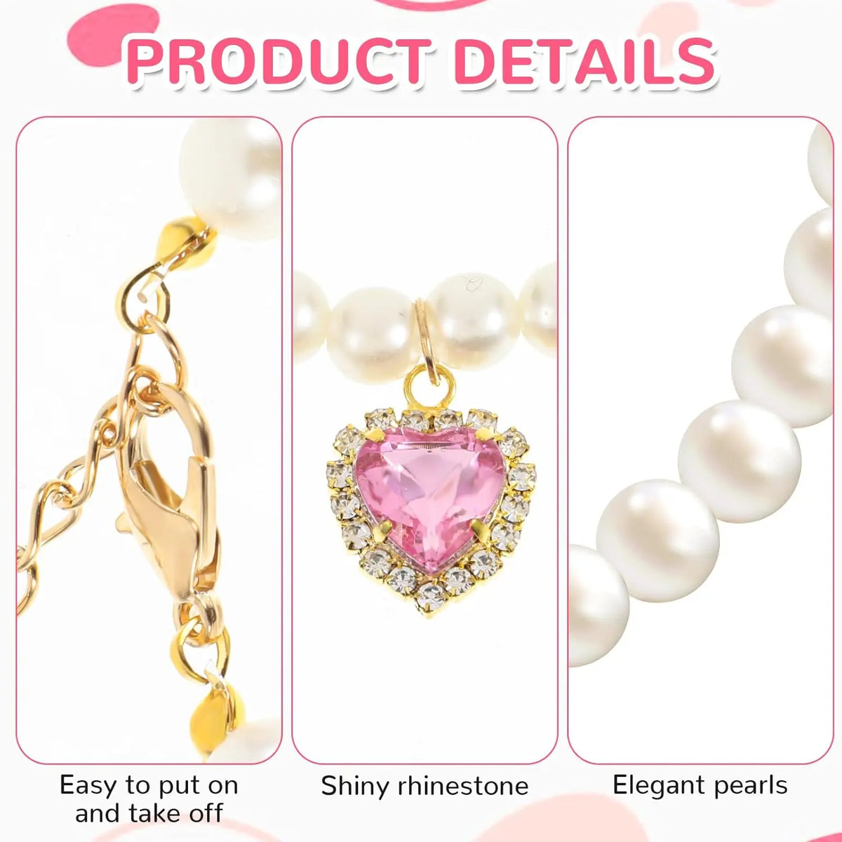 Premium 2-Piece Adjustable Cat Collar Set with Rhinestones, Durable and Fade-Resistant, Ideal for Weddings, Holidays, and Birthdays (9.84-13.78In)