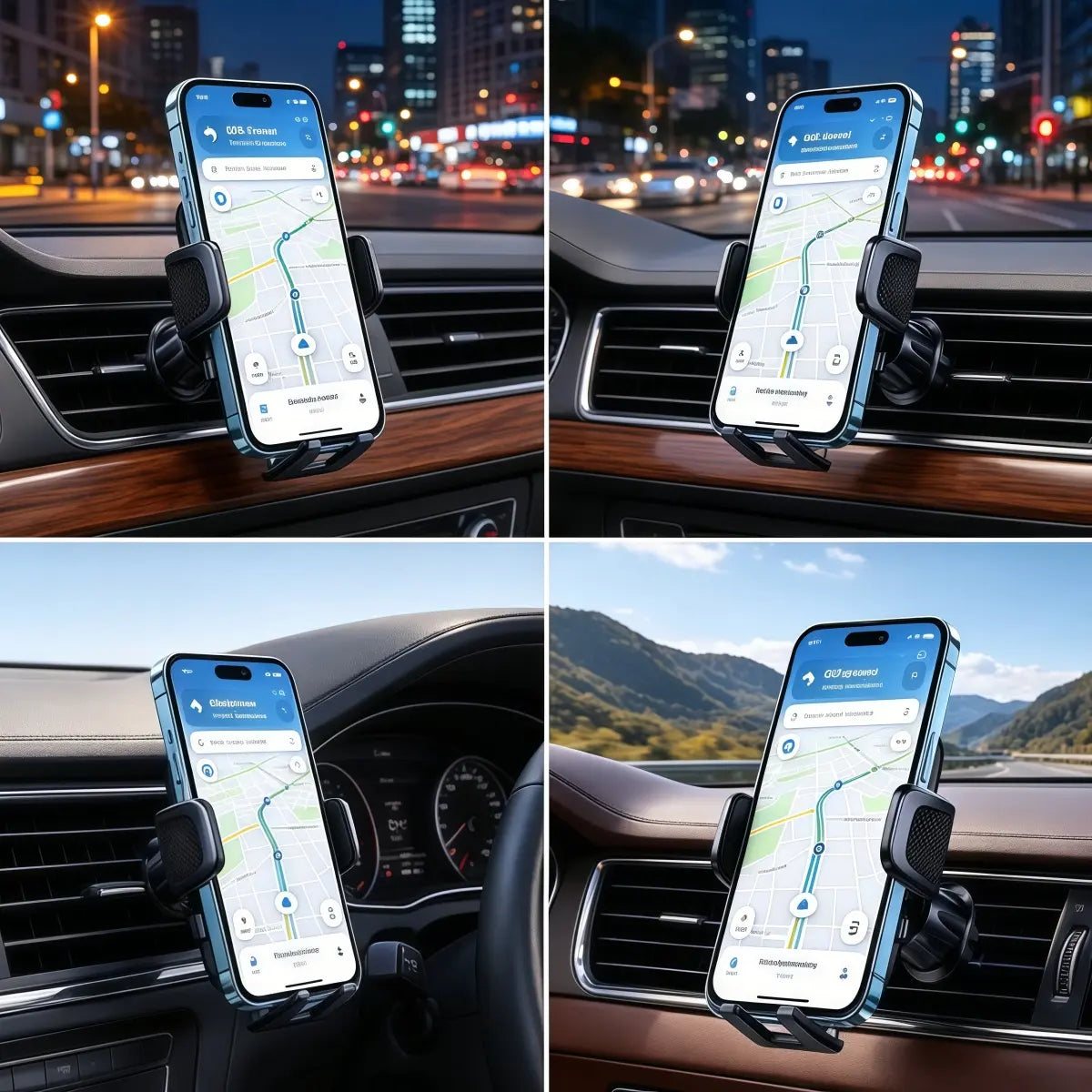 Auto Wider Clamp Car Phone Holder Mount for Air Vent, Gravity Bracket Easy Used, Military Sturdy Metal Air Vent Hook, Car SUV Pickup Truck Air Outlet Cell Phone Mount Holder Stand, Universal for Iphone 17 Pro Max 16 15 14 13 Samsung S25 S24