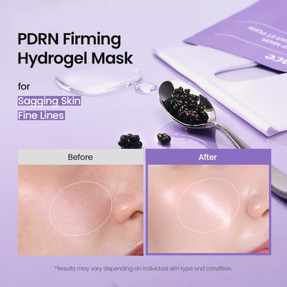 BIODANCE Caviar PDRN Hydrogel Overnight Face Mask (4 PCS) | Korean Glass Skin Mask with 600,000 PPM Caviar Extract