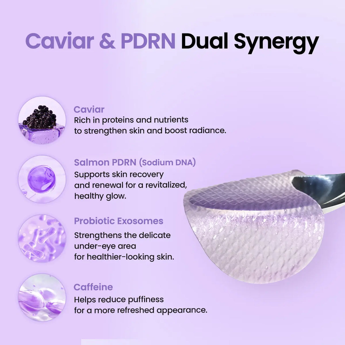 Biodance Caviar PDRN Eye Patch and Mask Duo for Brightening and Rejuvenation | Korean Skincare Set for Dark Circles, Anti-Aging, and Skin Firming
