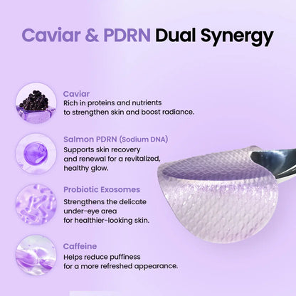 Biodance Caviar PDRN Eye Patch and Mask Duo for Brightening and Rejuvenation | Korean Skincare Set for Dark Circles, Anti-Aging, and Skin Firming