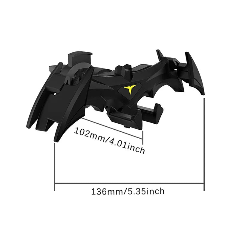 Bat-Shaped Gravity Buckle Type Car Phone Holder Air Outlet Navigation Support Frame Suitable for All 4-6.5 Inch Devices