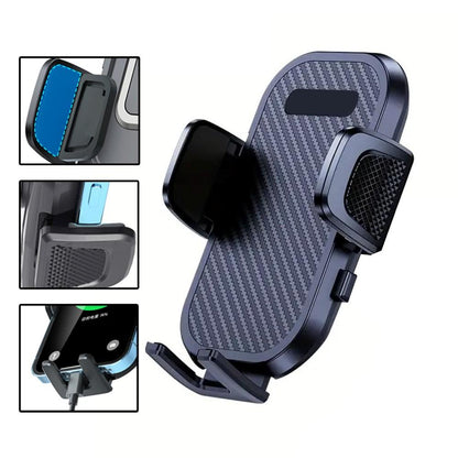 Universal Car Phone Holder – Auto-Widening Gravity Air Vent Mount with Heavy-Duty Metal Clip for iPhone & Samsung Galaxy