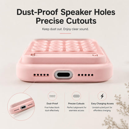 Silicone Magnetic Case for iPhone 13-17 Pro Max, Candy Color with Kickstand, Soft TPU Bumper Cover, Shockproof and Scratch-Resistant Protective Case for Women and Girls