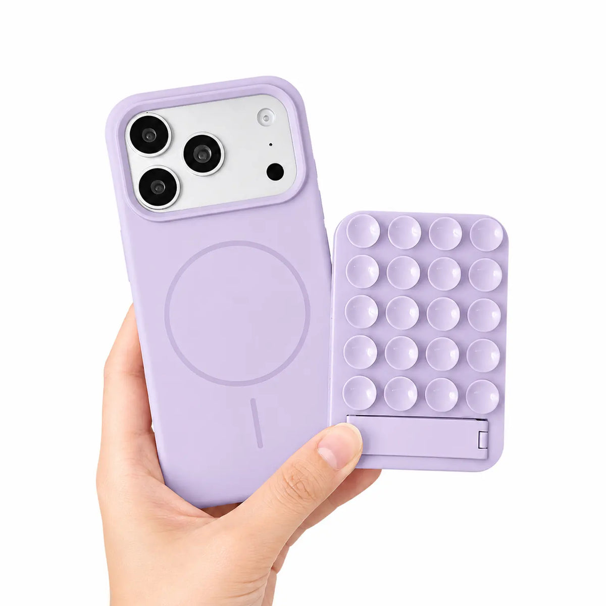 Silicone Magnetic Case for iPhone 13-17 Pro Max, Candy Color with Kickstand, Soft TPU Bumper Cover, Shockproof and Scratch-Resistant Protective Case for Women and Girls