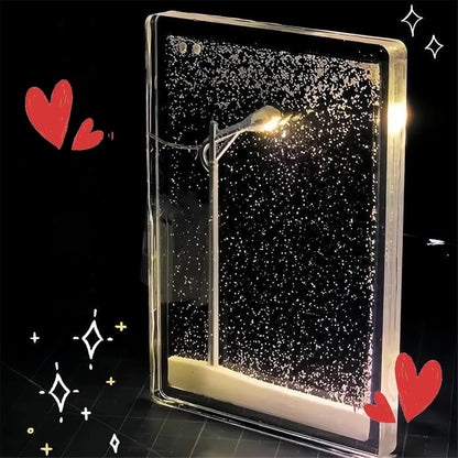 Snowfall Lamp: Handmade Snowy Streetlight Night Light DIY Material Pack (2 Sets)