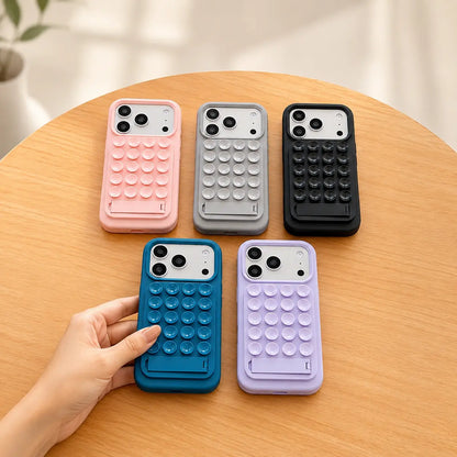 Silicone Magnetic Case for iPhone 13-17 Pro Max, Candy Color with Kickstand, Soft TPU Bumper Cover, Shockproof and Scratch-Resistant Protective Case for Women and Girls