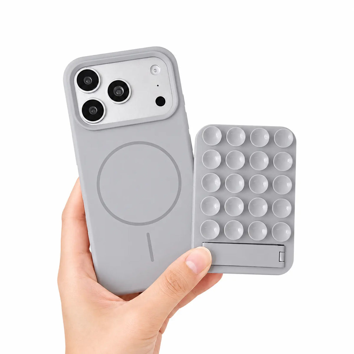 Silicone Magnetic Case for iPhone 13-17 Pro Max, Candy Color with Kickstand, Soft TPU Bumper Cover, Shockproof and Scratch-Resistant Protective Case for Women and Girls