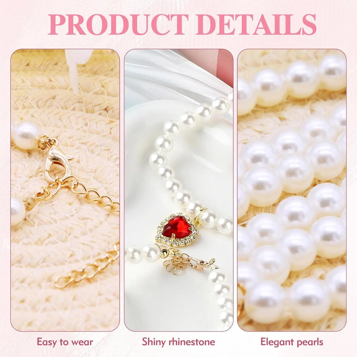 Premium 2-Piece Adjustable Cat Collar Set with Rhinestones, Durable and Fade-Resistant, Ideal for Weddings, Holidays, and Birthdays (9.84-13.78In)