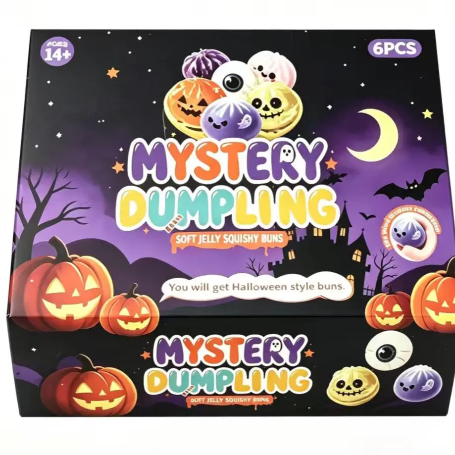 Halloween Ghost Maruko Squeeze Toy Set - Portable Stress Relief Toys for Party Favors and Holiday Gifts