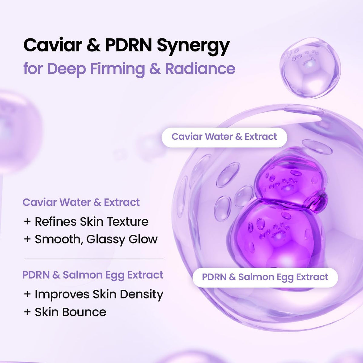 BIODANCE Caviar PDRN Hydrogel Overnight Face Mask (4 PCS) | Korean Glass Skin Mask with 600,000 PPM Caviar Extract