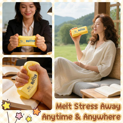Squeeze Butter Stress Relief Toy - Slow Rebound Sensory Squishy, 5.5"X1.5" for Adults, Novelty Office Desk Decor (A-1PC)