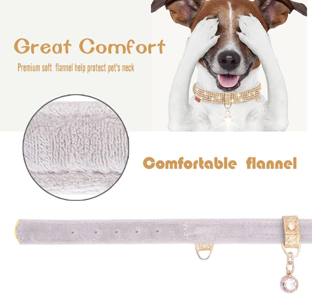 Sparkling Rhinestone Dog & Cat Collar – Luxury Bling PU Leather Pet Collar