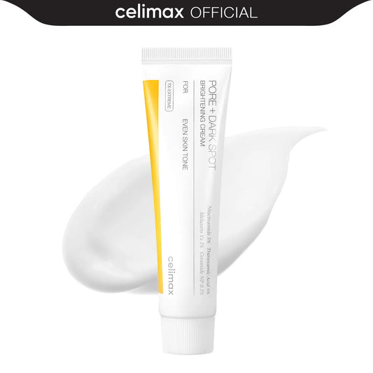 Celimax Pore and Dark Spot Brightening Cream with Niacinamide and Tranexamic Acid, Hydrating Formula for Sensitive Skin, 35ml