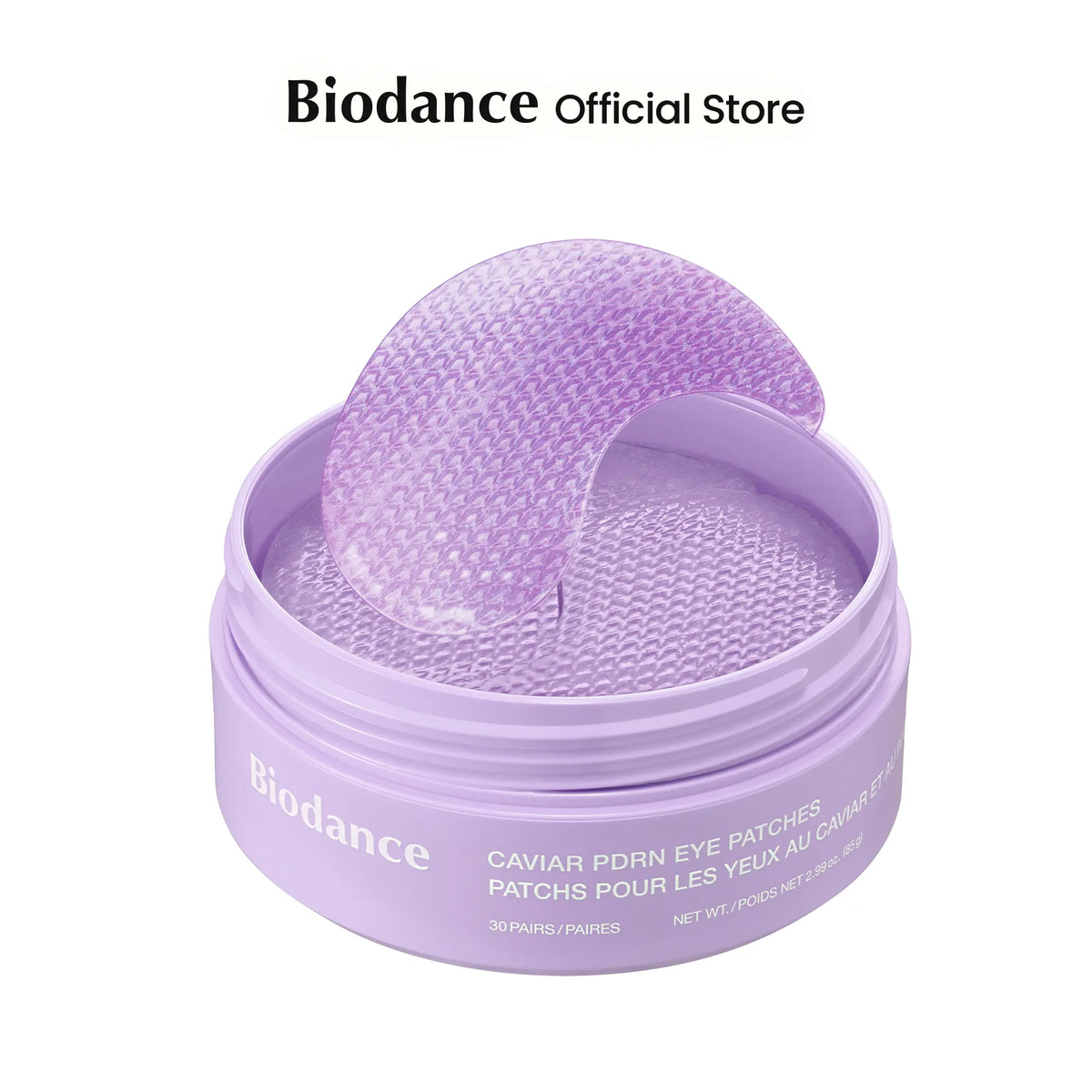 Biodance Hydrogel Eye Patches (60 Count) | Collagen Peptide and Caviar PDRN for Dark Circles and Wrinkles | Under Eye Treatment for Puffiness, Fine Lines, and Even Skin Tone