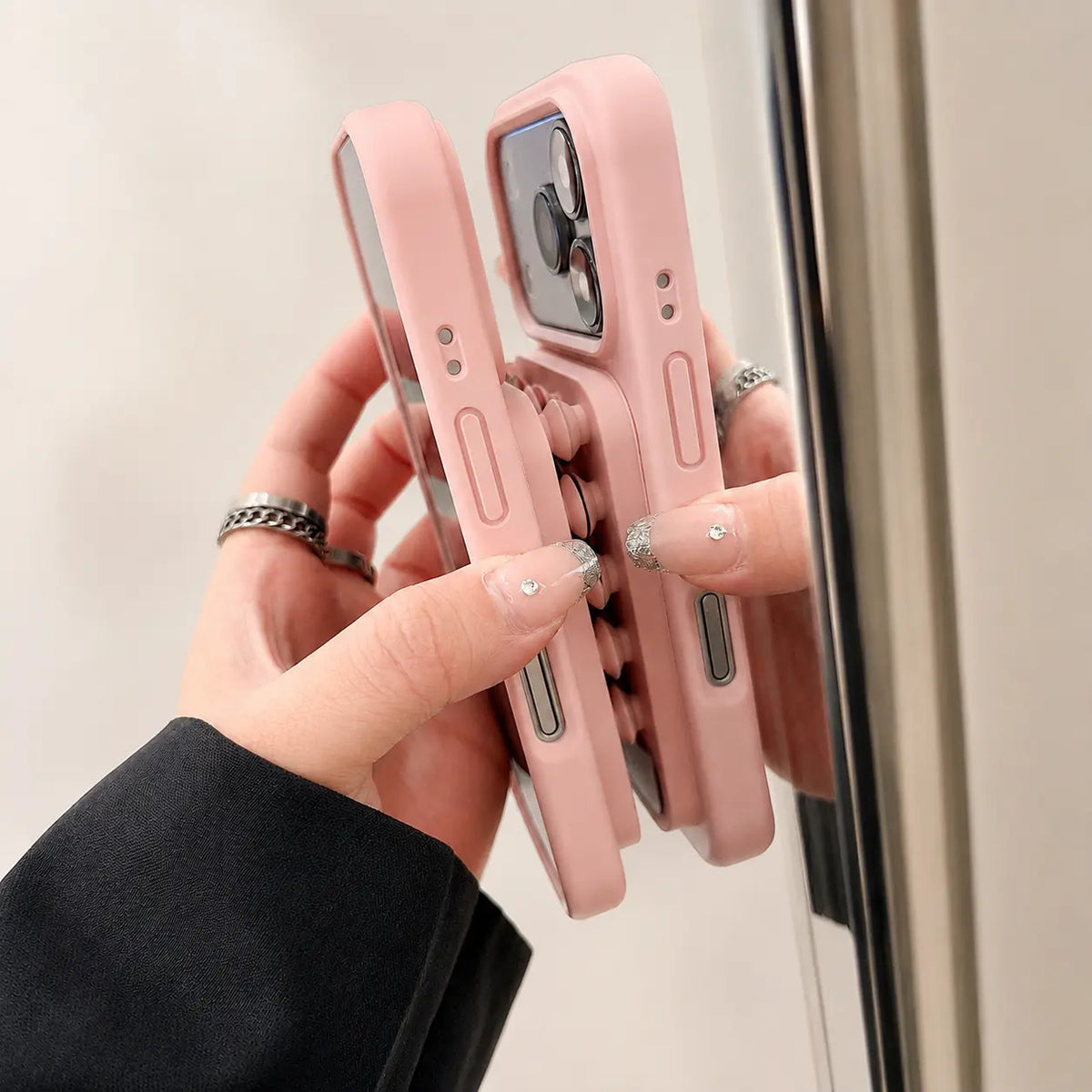 Silicone Magnetic Case for iPhone 13-17 Pro Max, Candy Color with Kickstand, Soft TPU Bumper Cover, Shockproof and Scratch-Resistant Protective Case for Women and Girls