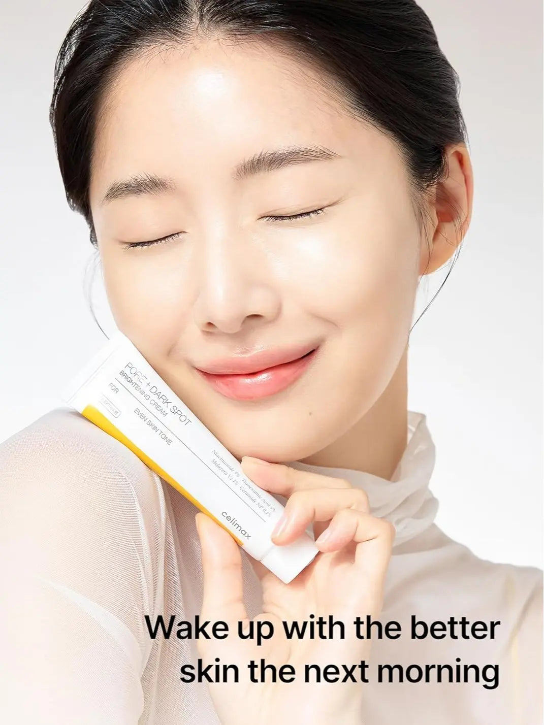 Celimax Pore and Dark Spot Brightening Cream with Niacinamide and Tranexamic Acid, Hydrating Formula for Sensitive Skin, 35ml