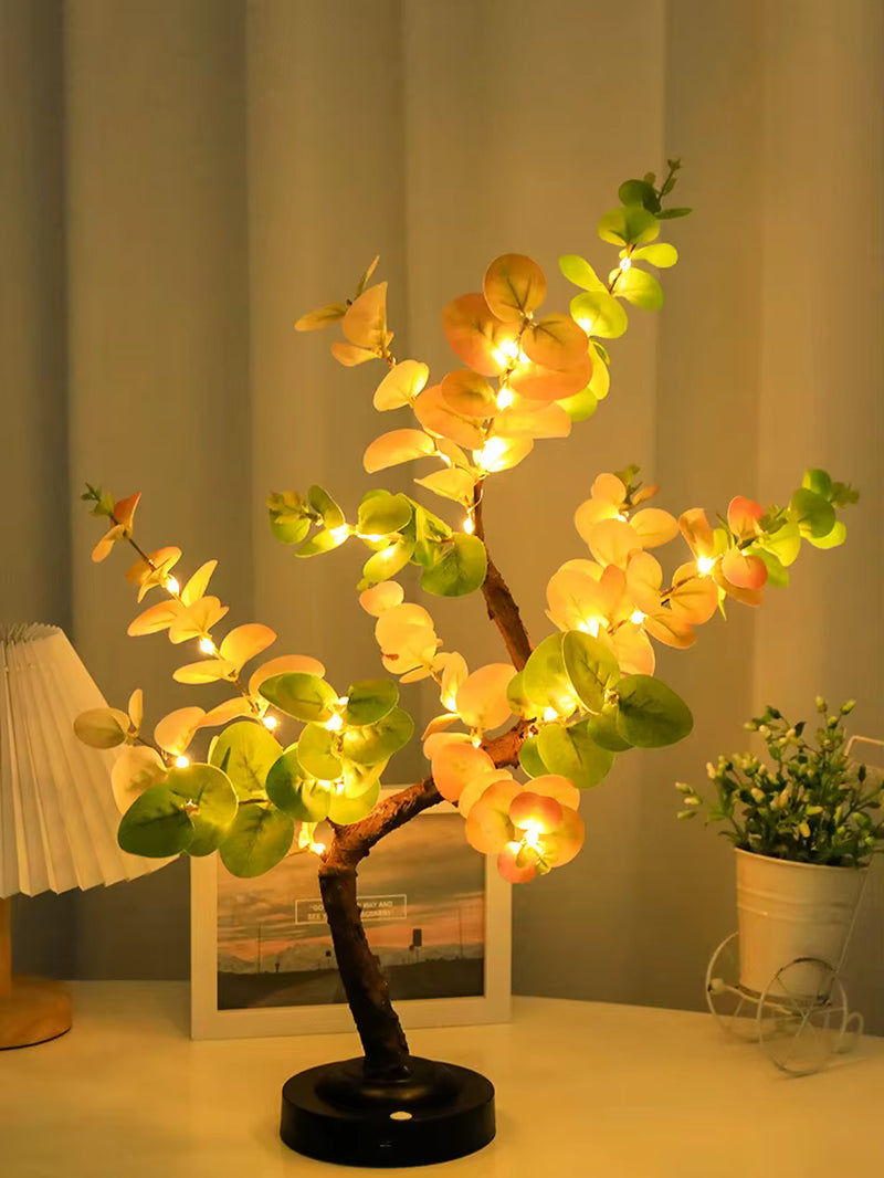 Artificial LED Bonsai Tree Light Desk Lamp Fairy Nightlight for Decor Home Light