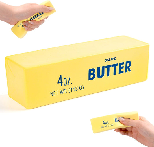 Squeeze Butter Stress Relief Toy - Slow Rebound Sensory Squishy, 5.5"X1.5" for Adults, Novelty Office Desk Decor (A-1PC)