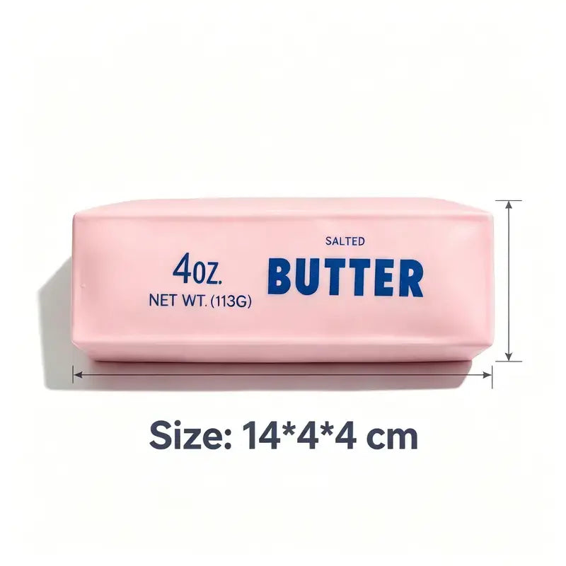 Crunchy Sound Butter Bar Squishy Toy - Soft Squeeze Fidget Toy for Stress Relief and Sensory Play, Ideal for Teens and Adults, Perfect for Parties and Leisure Activities