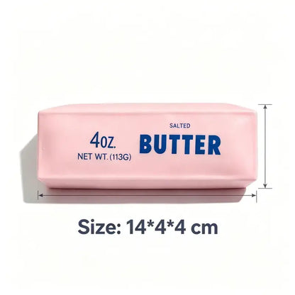 Crunchy Sound Butter Bar Squishy Toy - Soft Squeeze Fidget Toy for Stress Relief and Sensory Play, Ideal for Teens and Adults, Perfect for Parties and Leisure Activities