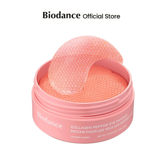 Biodance Hydrogel Eye Patches (60 Count) | Collagen Peptide and Caviar PDRN for Dark Circles and Wrinkles | Under Eye Treatment for Puffiness, Fine Lines, and Even Skin Tone