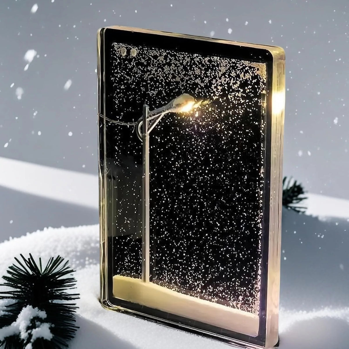 Snowfall Lamp: Handmade Snowy Streetlight Night Light DIY Material Pack (2 Sets)